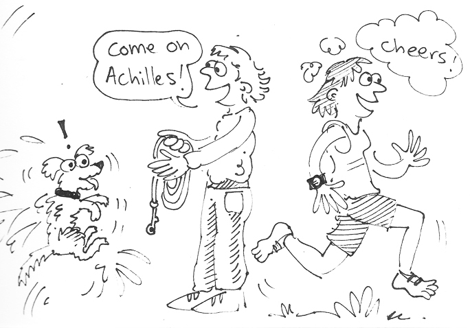 Self-centred eavesdropping at the dog park